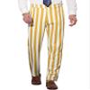 Lars Amadeus Striped Dress Pants for Men's Big & Tall Flat Front Business Trousers 36 Dark Yellow view 1