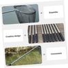 Kisangel Portable Stainless Steel Fishing Net Support Rod for Crawfish Lobster and Shrimp Traps Durable Collapsible Easy to Carry and Store view 4