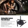 XHTLLO Lantern Stand, Collapsible 4 Sections Camping Lamp Stand, Aluminum Alloy 1/4 inch Threaded Camping Lantern Stand with Base, for Camping Fishing Picnic BBQ Outdoor Activities view 2