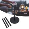 XHTLLO Lantern Stand, Collapsible 4 Sections Camping Lamp Stand, Aluminum Alloy 1/4 inch Threaded Camping Lantern Stand with Base, for Camping Fishing Picnic BBQ Outdoor Activities view 3