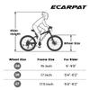 Mountain Bike 24 Inch Wheels, 21-Speed Full Suspension Trail Commuter City Mountain Bike, Carbon Steel Frame Disc Brakes Grip Shifter Front Fork Rear Shock Absorber Bicycles (Black, 24 Inch) view 2