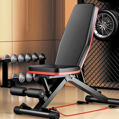 Adjustable Gym Weight Bench, Foldable Gym Workout Bench for Full Body Workout, 550 lbs Capacity, Fitness Crunches Gym Bench Strength Training Flat Incline Bench, Home and Commercial Weight Bench | Adj