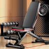 Adjustable Gym Weight Bench, Foldable Gym Workout Bench for Full Body Workout, 550 lbs Capacity, Fitness Crunches Gym Bench Strength Training Flat Incline Bench, Home and Commercial Weight Bench | Adj view 1