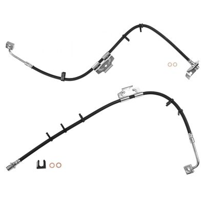 A-Partrix 2PCS Front Brake Line Brake Hose Brake Hydraulic Hose Fits Ram 2500 2003-2013 Fits Ram 3500 2003-2012 Fits Ram 1500 2006-2009