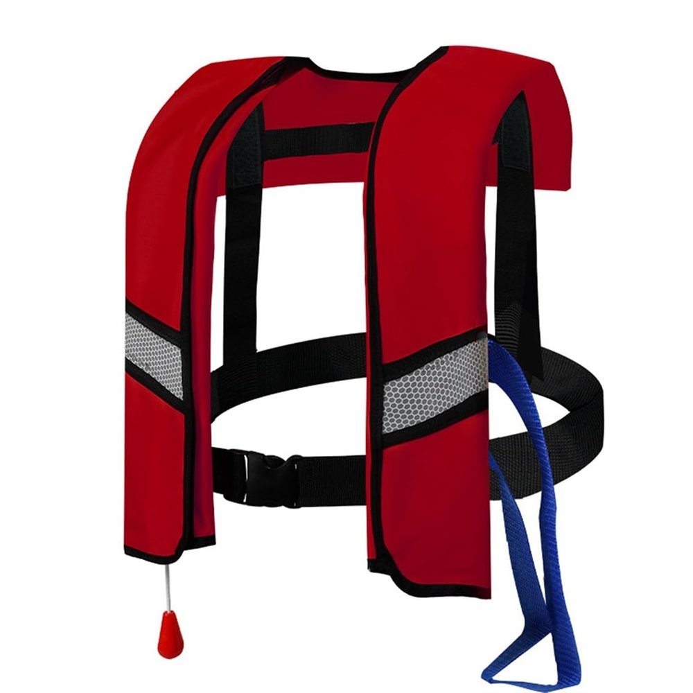 GDLHY Adult Kayak Vest High Buoyancy Swim Vest Manual Inflatable Women's Men's Adjustable Safety Jacket Swimming Fishing Outdoor Water Sports(B)