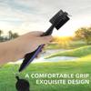 Golf Club Brush and Groove Cleaner Retractable Zip-Line Golf Cleaning Tool Golf Club Brushes with Aluminum Carabiner Oversized Head Spike Non-Slip Handle Grip Golf Club Cleaner Golf Bag Brush Tools view 4