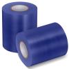 Pangda Wrestling Mat Tape 3 or 4 Inch Heavy Duty 7 Mil PVC Carpet Tape for Wrestling Grappling Exercise Mats Seaming Cover Gym Floor Carpet Seam(4'',Royal Blue),2 Rolls view 1