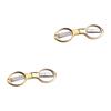 BESPORTBLE 2pcs Retractable Stainless Steel Scissors Folding Fishing Tools Mini Keychain Scissor for Camping view 1
