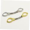 BESPORTBLE 2pcs Retractable Stainless Steel Scissors Folding Fishing Tools Mini Keychain Scissor for Camping view 4