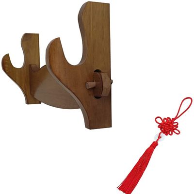 Weapon Rack Weapon Stand Samurai Sword Rack Sword Holder Sword Hook Wall Mount Solid Wood Samurai Sword Display Stand Sword Bracket Hanger for Katana and Standard Swords Sword Stand (Color : A)