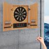Electronic Dartboard with Digital Scoreboard 27 Games 243 Variations Large Electronic Dartboard Cabinet Electronic Dart Board 40.15 x 24.4 inches (Black) view 2