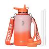 64oz Insulated Water Bottle, Coolflask Half Gallon Water Jug With Handle Straw Stainless Steel Double-Walled Vacuum Metal Large Flask With Strap Bpa-Free Leakproof, Keep Cold 48 Hrs, Sunny Orange view 1
