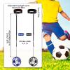 TOBWOLF 2PCS Waist Belt Soccer Ball Trainer, Adjustable Football Rebound Net, Hands-Free Football Kick Throw Solo Practice Training Aid, Soccer Bounce Back Practice Training Aid Control Skills view 2