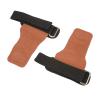 Xcello 1 Pair Weight Lifting Grip Straps Double Cowskin Deadlifts Pull Up Lifting Gloves Accessories for Gymnastic Fitness (Brown) view 1