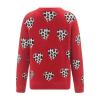 Awoscut Mother and Daughter Matching Clothes Sweater Cardigan Top Long Sleeve Heart Sweater Jumpers Mommy and Me Blouse (Kids, Red-Leopard, 5-6 Years) view 4