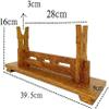 Katana Holder Sword Stand Holder Katana Samurai Sword Wakizashi Sword Mount Display Stand Bracket Weapon Stand Solid Wood Sword Stand (Size : 1 Layer) (2 Layer) view 2