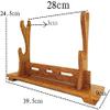 Katana Holder Sword Stand Holder Katana Samurai Sword Wakizashi Sword Mount Display Stand Bracket Weapon Stand Solid Wood Sword Stand (Size : 1 Layer) (2 Layer) view 3