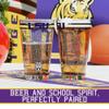 Greenline Goods  University of LSU Tigers College Pint Beer Glasses (Set of 2), 16 oz  Full-Color Logo + Campus Map view 2