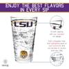 Greenline Goods  University of LSU Tigers College Pint Beer Glasses (Set of 2), 16 oz  Full-Color Logo + Campus Map view 4