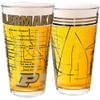 Greenline Goods  University of Purdue Boilermakers College Pint Beer Glasses (Set of 2), 16 oz  Full-Color Logo + Campus Map view 1