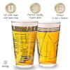 Greenline Goods  University of Purdue Boilermakers College Pint Beer Glasses (Set of 2), 16 oz  Full-Color Logo + Campus Map view 3