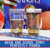 Greenline Goods  University of Kansas Jayhawks College Pint Beer Glasses (Set of 2), 16 oz  Full-Color Logo + Campus Map view 2