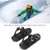 XHTLLO Short Ski Skates, Adjustable Binding Short Snow Skates, Portable Easy Control Skating Skis Snowblades Skiboards, for Outdoor Skiing Black 1 Size view 3