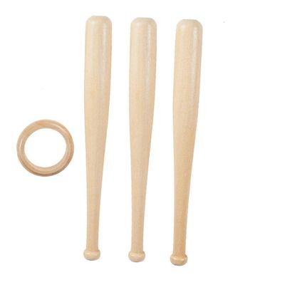 OnIUeZky Baseball Stand Baseball Holder Baseball Bracket Wooden Softball Display Holder with Mini Baseball Bat Racks Ring