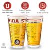 Greenline Goods  Florida State University Seminoles College Pint Beer Glasses (Set of 2), 16 oz  Full-Color Logo + Campus Map view 3