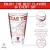 Greenline Goods  Texas Tech University Red Raiders College Pint Beer Glasses (Set of 2), 16 oz  Full-Color Logo + Campus Map view 4