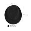 Children Black Felt Jazz Wide Brim Fedora Hat - Gangster Party Costume Accessory for Kids view 2