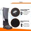 HACLEN 2 Pair Leg Gaiters, Waterproof, Boot Gaiters, Shoe Gaiters, Lower Leg Protection for Hunting, Hiking, Mountain Climbing,L view 2