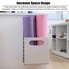 TUJOBA Hanging Yoga Mat Holder Foldable, Yoga Equipment Storage Rack for 2 Mats, Magnetic Plastic Foam Roller Storage Basket, Save Floor Space view 2