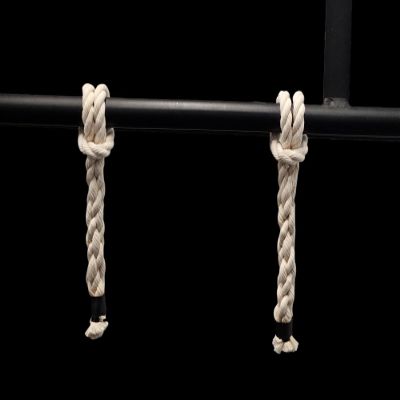 Monkee Grip Rope Grips Cotton Black (Pair) Pull-up, Grip Strength, (Level 2: Red)