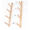 TUJOBA Wooden 4-Layer Yoga Mats Organizer Wall-Mounted, Fitness Equipment Holder for Storage Foam Roller/Pilates Mat, Home Decor Rack, No Burrs view 2