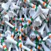 TRUESTRIKE Premium USA Golf Tees  3" or 2" Durable Plastic Performance Tees (100 Pack)  Made in USA  Bulk Value Pack - Lucky Irish 3 1/4 view 1