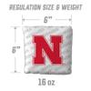 YouTheFan Officially-Licensed NCAA Nebraska Cornhuskers Set of 4 Cornhole Bags - All Weather Regulation 6 x 6 Size - 16oz Weight - Designed in USA view 3