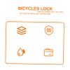 SUPVOX Bike Lock No Keys Needed Combination Chain Lock Bike Locks Security for Bikes view 4