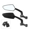 ForgUe Side Mirrors Carbon Fiber Appearance Handlebar Mirrors 360 Adjustment Bike Rear View Mirrors Range Back Sight Reflector Electric Bicycle Motorcycle Rearview Mirrors view 2