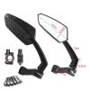 ForgUe Side Mirrors Carbon Fiber Appearance Handlebar Mirrors 360 Adjustment Bike Rear View Mirrors Range Back Sight Reflector Electric Bicycle Motorcycle Rearview Mirrors view 3
