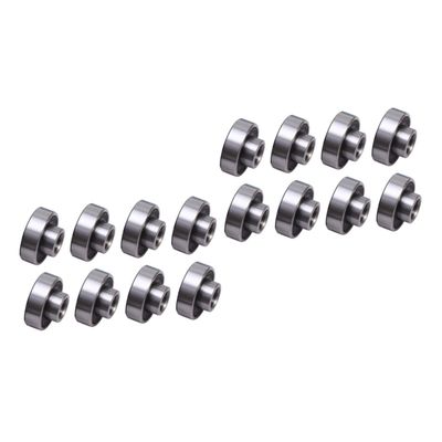 SUPVOX 16pcs High Load Bearing Skateboard Wheel Bearings Integrated for Skaters Smooth Low Lubrication