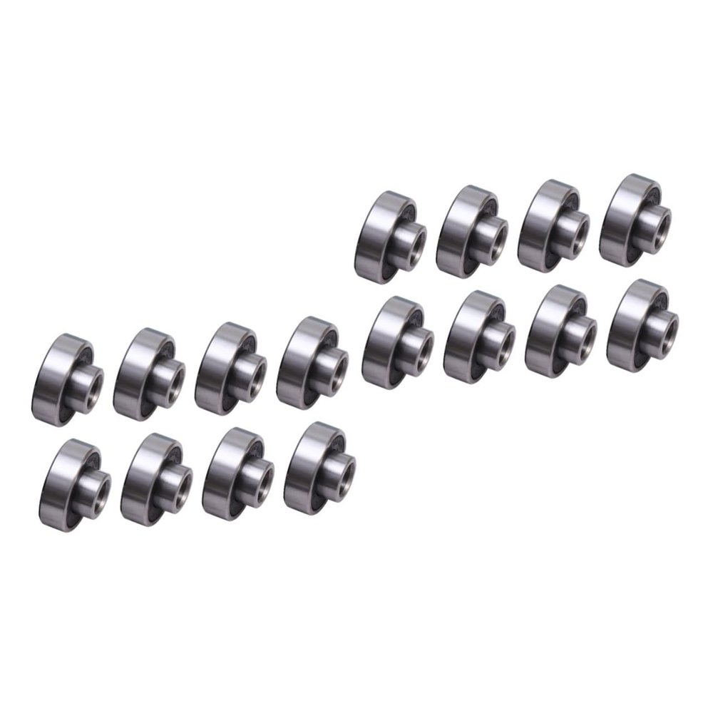 SUPVOX 16pcs High Load Bearing Skateboard Wheel Bearings Integrated for Skaters Smooth Low Lubrication