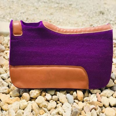 EQUIGEAR Horse Saddle PAD Western Contoured Woolen Felt Moisture Wicking Saddle Pad/Size- 32"x32" & 30"x30" BN-087 (32"X32")