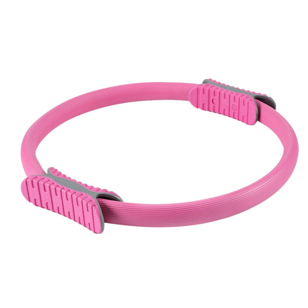 SUPVOX Non-Slip Yoga Ring for Women Fitness Equipment for Strengthening Thighs Arms and Core Muscles Durable and Comfortable Design for Home and Studio Workouts Pink