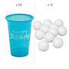 Fun Express Birthday Beer Pong Game Kit - 62 Pc view 2