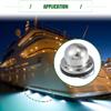 Motoforti Universal Interior Boat Navigation Lights, Marine Boat Lights for Pontoon Boat Yacht, Waterproof, ABS Metal, Silver Tone Shell, 1 Set view 3