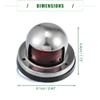Motoforti Universal Interior Boat Navigation Lights, Marine Boat Lights for Pontoon Boat Yacht, Waterproof, ABS Metal, Silver Tone Shell, 1 Set view 4