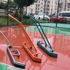 MObyat Rain Sweep Heavy Duty Water Remover for Courts, Quick Clearing Tennis Court Dryer Surface Squeegee, Professional Aluminum Rain Shuttle Squeegee Broom, with Smooth Wheels (Color : Green) view 2