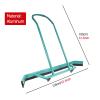 MObyat Rain Sweep Heavy Duty Water Remover for Courts, Quick Clearing Tennis Court Dryer Surface Squeegee, Professional Aluminum Rain Shuttle Squeegee Broom, with Smooth Wheels (Color : Green) view 3