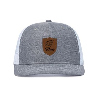 Custom Leather Patch Trucker Hat for Men & Women - Personalized Text & Photo Baseball Cap Laser Engraved.31